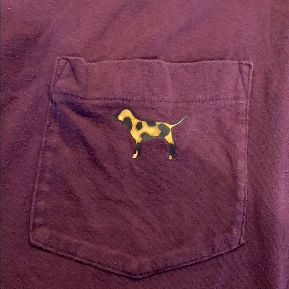 Maroon long sleeve & cheetah shirt